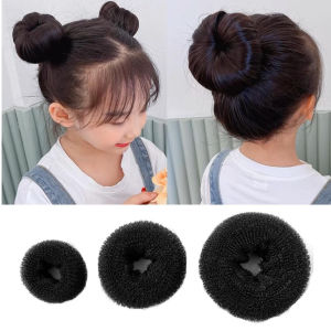 Women Magic Shaper Donut Hair Ring Bun Fashion Hair Styling Tool Accessories Dount Bun Maker Hair Medium Size 8cm