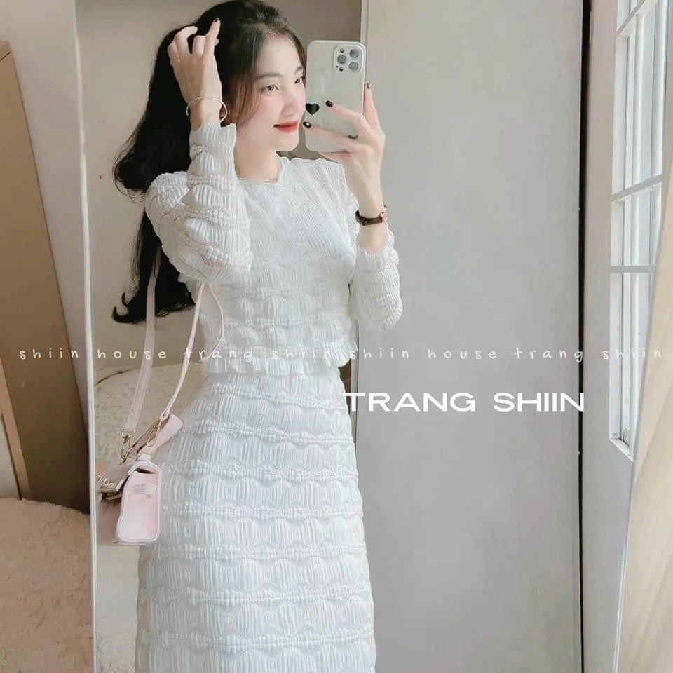 Váy body dáng ôm, váy ren trắng dự tiệc có nơ thiết kế cao cấp chuẩn dáng |  Shopee Việt Nam