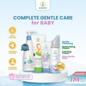 COMPLETE GENTLE CARE for BABY - Ultra Gentle Baby + Calming Rub 30ml + Gentle Cleansing 200ml + Moisturizing Ceracream 120ml - Skincare Baby