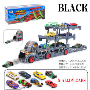 Truck Toy 8 Alloy Cars Foldable Deformation Ejection Car Storage Vehicle Set for Kids Truck Toys