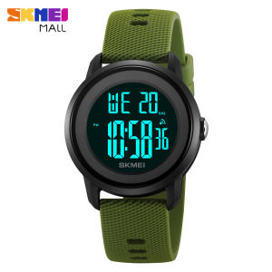 SKMEI Women Casual Fashion Watch Colorful Silicone Strap Digital Wristwatch Sport Student Watches Stopwatch Alarm 50m Waterproof 2218
