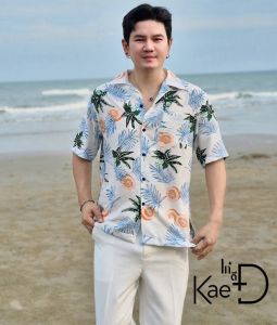 เสื้อฮาวาย ลาย #5 เสื้อฮาวายโอเวอร์ไซต์ เสื้อoversize ผ้าสปันเรยอน ผ้านุ่ม ใส่สบาย ลายวินเทจ เสื้อเชิ้ตฮาวาย Shirt Hawaii เก๋ดี Kae+D