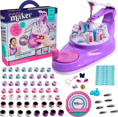 Cool Maker KumiKreator Bead & Braider Friendship Necklace & Bracelet Making Kit (Packaging May Vary) Arts and Crafts Kids Toys for Ages 8 and up