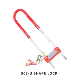 U Shape Fork Lock Door Long U Lock Motorcycle Bike Motorbike Kunci Tayar Motor Heavy Duty Office Glass Door Security