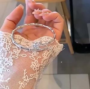 Bamboo Knot Bracelet for Women Youth Style Bamboo Peace Bracelet Open Lotus Fashion Bracelet Gift for Girlfriend