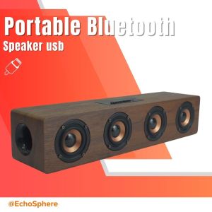 ลำโพงบลูทูธตู้ไม้ KBroad รุ่น KTS-1108 (4 ดอก 5W)