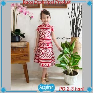 Alula Ethnic | Baju Katun Anak Perempuan dan Dewasa | Setelan Cheongsam Couple Pesta Imlek Terbaru