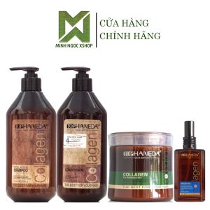 Dầu gội xả kem ủ tóc dầu dưỡng phục hồi siêu mượt Top Haneda Collagen 60/785ML chính hãng