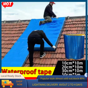 Store manager recommends Colored steel tile waterproof self-adhesive membrane roof tape sealant waterproof roof leak repair strong butyl waterproof insulation waterproof tape sticker aluminum waterproof tape