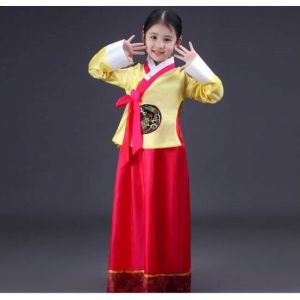 Hanbox Quần Áo Hàn Quốc Cho Bé Gái Màu Vàng Đỏ Phong Cách Truyền Thống Size 110-150 Thoitrangtreem Hanbokbegai
