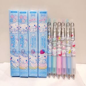 2022 Sanrio Cute Kuromi My melody Cinnamoroll Cartoon Gel Pens 0.5mm Black Ink Gel Pen Set School Office Writing Stationery Supplies Christmas gift