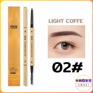 Amoki Natural Waterproof Lasting Eyebrow Pencil with Brush Double Heads Eyebrow Pencil