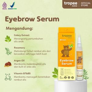 Tropee Bebe Eyebrow Serum 5ml | Serum Alis Anak - Menebalkan & Memperkuat Alis