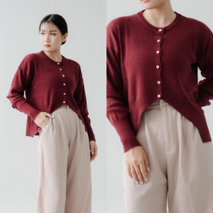 Vintage House Orchic Angular Cardigan (Cardigan Rajut Korean Style)