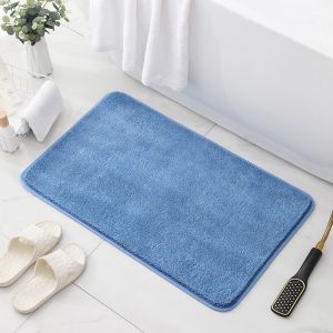 Free shippingBathroom Mat Floor Mat Bath Non Slip Mat Microfiber Bath Door Mat Shaggy Soft And Absorbent Rug Toilet Carpet 地垫 浴室防滑垫  吸水地垫  地墊 浴室。。。
