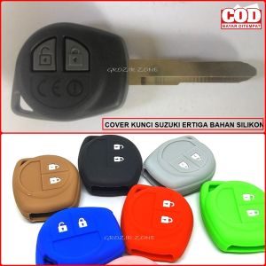 Cover Kunci Mobil Suzuki Ertiga Casing Remote Bahan Karet Silikon Tebal Presisi Warna Acak GZ