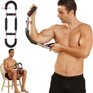Twister Arm Trainer Adjustable Portable Power Twister Bar Detachable U-Shaped Spring Resistance Home Fitness Equipment