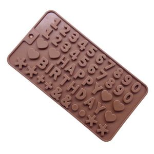 1pcs Number Letter Silicone Chocolate Mold Cake Mold Fondant Cake Baking Decorating DIY Tools