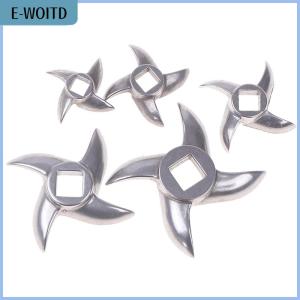 【E-WOITD】 For Meat Grinder Blade Stainless Steel Turtle Back Knife Cross Blade Accessory 5 8 10 22 32 Type Meat Cutter Blade