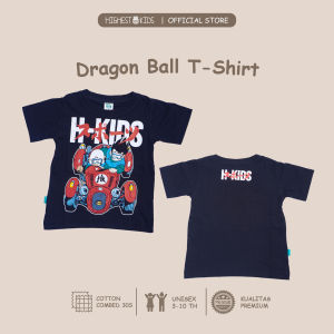 Highest Kids - Kaos Anak Cowok Cewek Gambar Karakter Warna Hitam dan Navy Bahan Cotton Coombed 30S Ukuran S M L XL Usia 3th 4th 5th 6th 7th 8th 9th 10th HKTS54