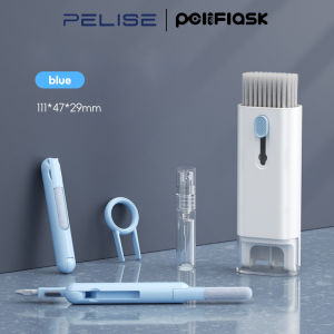 Pelise 7in1 Electronics Cleaner Kit Keyboard Cleaner Multifunctional Cleaning Tool with Cleaning Fluid for PC Monitor Earbud Cell Phone Laptop ComputerEarphones