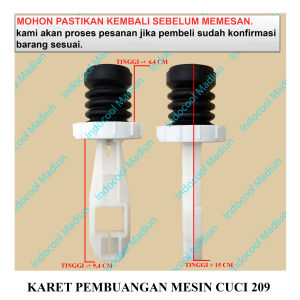 DFA09 VALVE DRAIN SET / DRAIN VALVE MESIN CUCI / KARET PEMBUANGAN MESIN CUCI 209