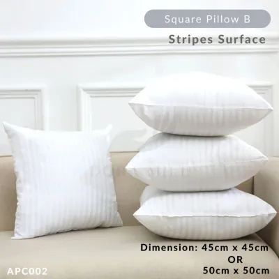 DORAMILL Square Pillow Cushion Insert Hotel Hollow Fill Inner Cushion Throw Square Home Pillow Bantal Sofa Pillow SP