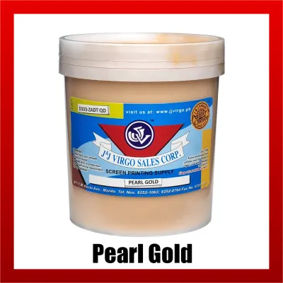 J&J Virgo Sales Corp. Pearl Gold Opaque Silk Screen Textile Ink