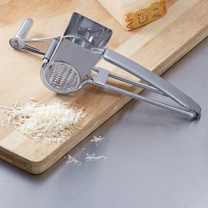 ROTARY CHEESE GRATER STAINLESS STEEL ROTARY CHEESE GRATERS SHREDDER HANDHELD KITCHEN GRATER FOR CHEESE GINGER VEGETABLE