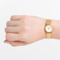 Timex AB Series Gold Stainless Analog Quartz Watch For Women TW00B303E CLASSICS. 