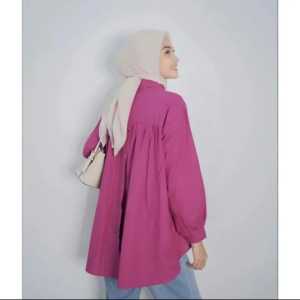 RIKA TOP BLOUSE - kemeja rika linen atasan wanita