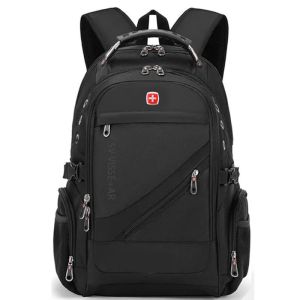 Swiss Army  Backpack Mens Large Capacity Business Travel Bag Computer Backpack Junior High School High School School Bag
