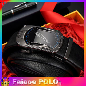 Thắt lưng da doanh nhân thời trang hình con cáo sang trọng FULLBOOK da bò 2 lớp rộng 35mm khóa thép mạ titan