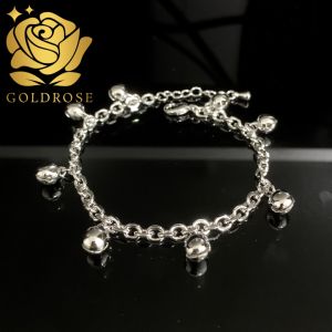 GELANG KAKI/ GELANG TANGAN krincing Titanium Lapis Emas 18k ANTI KARAT perhiasan lonceng wanita