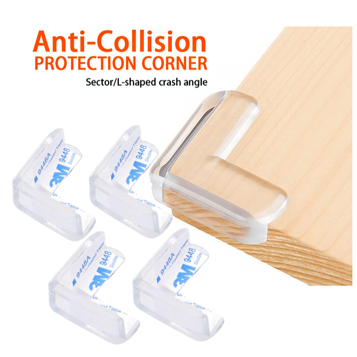 4 pcs Table Edge Protector Rubber Table Corner L Shape Protector Guard Lazada