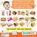 Dus Brownies 20x10 / Dus Brownies Box 20x10 / Box Brownies Jendela Kemasan Brownies / Dus kue. 