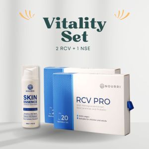 NOURRI - Vitality Combo Pack (1 Nourri Skin Essence + 2 RCV PRO) for Eczema Psoriasis Dry Sensitive Skin