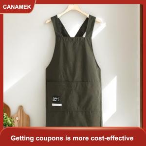 【CANAMEK】 Tạp dề nhà bếp khi nấu ăn thoáng khí bền bỉ tạp dề đeo ngang hông cho người lớn chống bám bẩn chất liệu mềm mại trang phục làm việc nhà hàng dùng trong gia đình