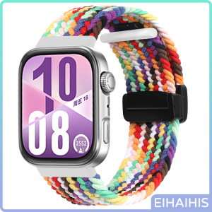 Magnetic Band for HUAWEI watch fit 4 pro Strap Nylon Braided solo loop Replacement Belt Wrist correa Bracelet for HUAWEI fit 4/3
