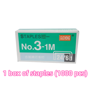 Gradient color 360-Degree Rotating Stapler Compatible With The Easy Rotary Stapler Set Portable and Multifunctional 24/6 26/6 Staples