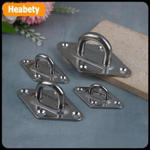 【2-3 days delivery】 1pc M5 M6 M8 M10 304Stainless Steel Ceiling Wall Mount Hook Heavy Duty Anchor Eye Plate For Boat Yoga Swing Hammocks