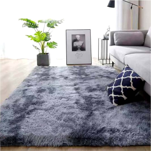 Shaggy Floor Mat - 2 Tone Modern Super Soft Warm Minimalistic Area Rugs Non-Slip Home Decor Suitable For All Areas