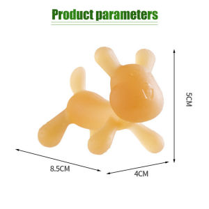 GEEBON Baby Silicone Rabbit Teether Teeth Soothing Molar Stick Anti-Eating Hand Bite Toy for Toddler