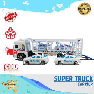 Acekids Mainan Truk Kontener Container Super Truck Carrier Truk Gandeng Murah Original - 2016