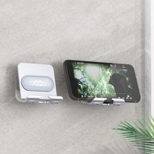 ZYJC MALL 1Pcs Metal for Bathroom Bedroom Kitchen Hanging Suction Cup Adjustable Smartphone Stand Cell Phone Holder Mobile Phone Holder Cellphone Stand