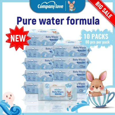 Company Love 800Pcs Non-Alcohol Unscented Safe For Baby Gentle Disposable Cotton Wet Tissue 濕紙巾 嬰兒濕巾