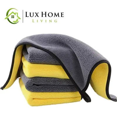 Superfine Soft Absorbent Microfiber 30x30cm Cleaning Cloth / Thick Car Wash Towel/Odourless&Easy Dry Cloth /MultiPurpose