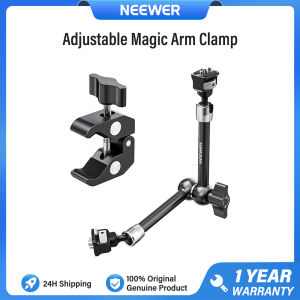 NEEWER 28cm Adjustable Magic Arm Clamp Mount with Super Clamp Camera Monitor Mount ST16C