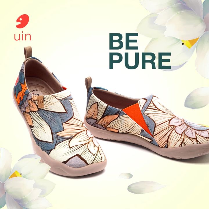 UIN Women's shoes Slip On Lightweight Sneakers Walking Flats Casual