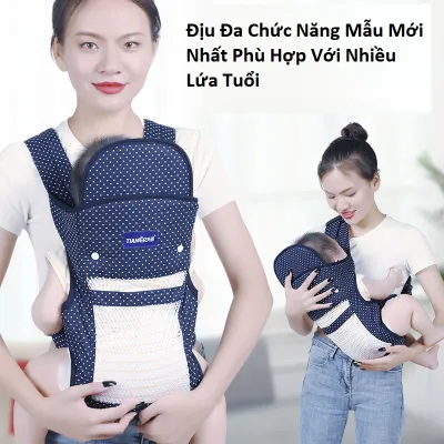 HÀNG NHẬP KHẨU Địu Em Bé Sơ Sinh Có Đỡ Cổ Đa Năng Gọn Nhẹ Hàng Chất Lượng Cao Đai Địu Em Bé Đi Xe Máy 2023